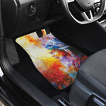 Galaxy Native Indian Woman Print Front and Back Car Floor Mats