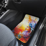 Galaxy Native Indian Woman Print Front and Back Car Floor Mats