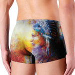 Galaxy Native Indian Woman Print Men's Boxer Briefs