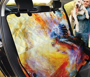 Galaxy Native Indian Woman Print Pet Car Back Seat Cover