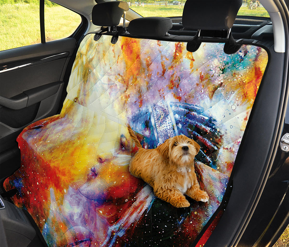 Galaxy Native Indian Woman Print Pet Car Back Seat Cover