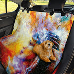 Galaxy Native Indian Woman Print Pet Car Back Seat Cover