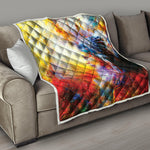 Galaxy Native Indian Woman Print Quilt