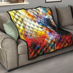 Galaxy Native Indian Woman Print Quilt