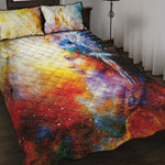 Galaxy Native Indian Woman Print Quilt Bed Set
