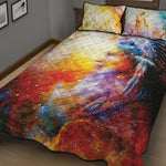 Galaxy Native Indian Woman Print Quilt Bed Set