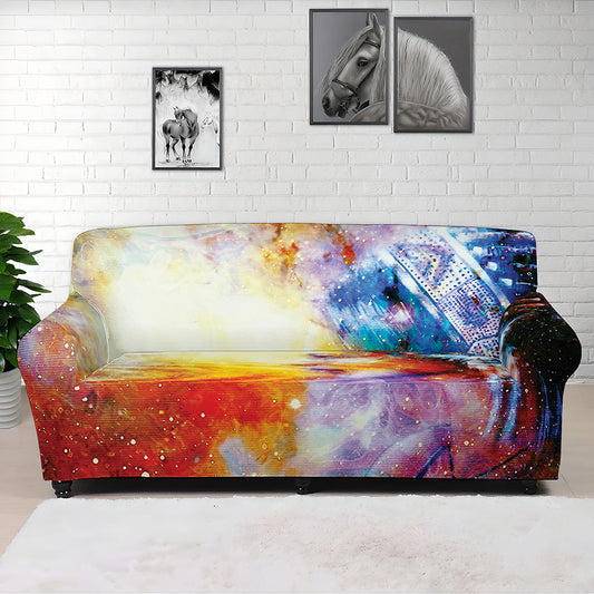 Galaxy Native Indian Woman Print Sofa Cover