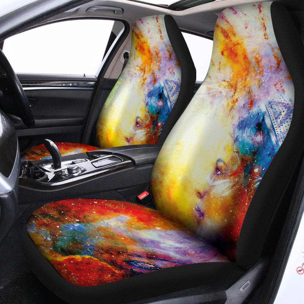 Galaxy Native Indian Woman Print Universal Fit Car Seat Covers