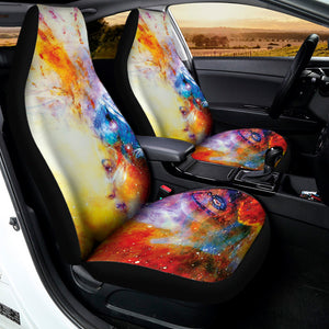 Galaxy Native Indian Woman Print Universal Fit Car Seat Covers