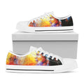 Galaxy Native Indian Woman Print White Low Top Sneakers