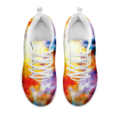 Galaxy Native Indian Woman Print White Sneakers