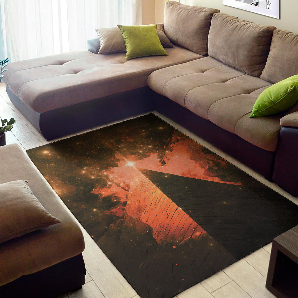 Galaxy Pyramid Print Area Rug