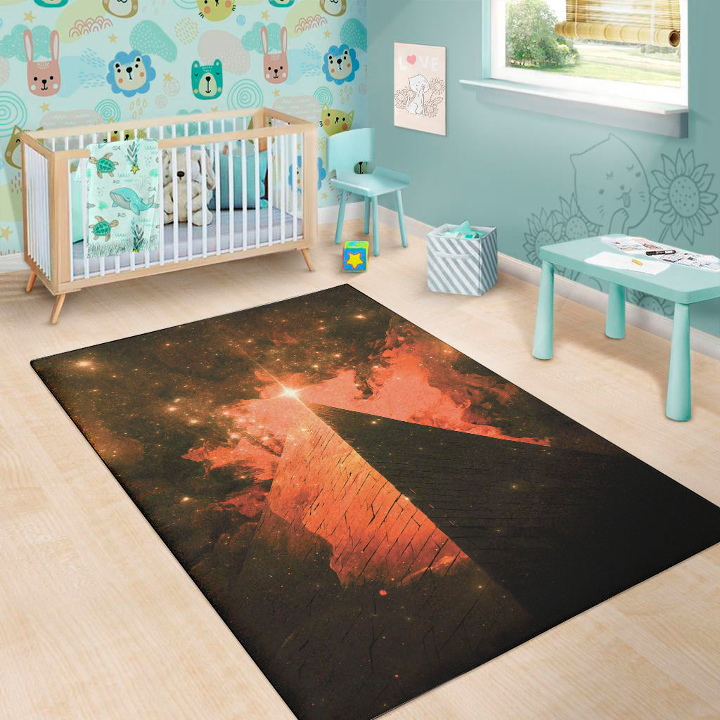 Galaxy Pyramid Print Area Rug