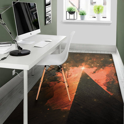 Galaxy Pyramid Print Area Rug