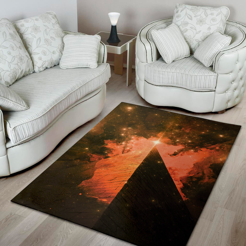 Galaxy Pyramid Print Area Rug