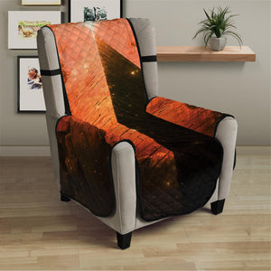 Galaxy Pyramid Print Armchair Protector