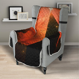 Galaxy Pyramid Print Armchair Protector