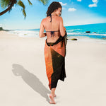 Galaxy Pyramid Print Beach Sarong Wrap