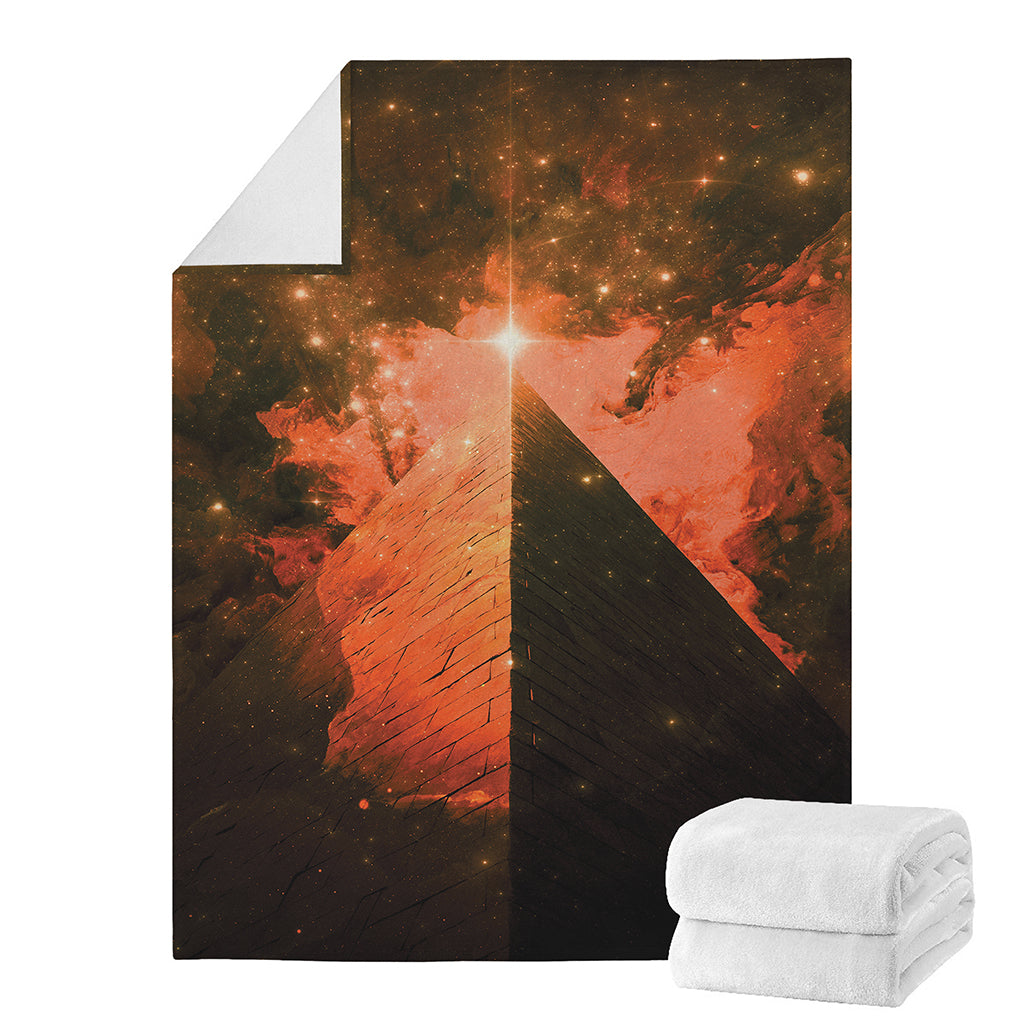 Galaxy Pyramid Print Blanket