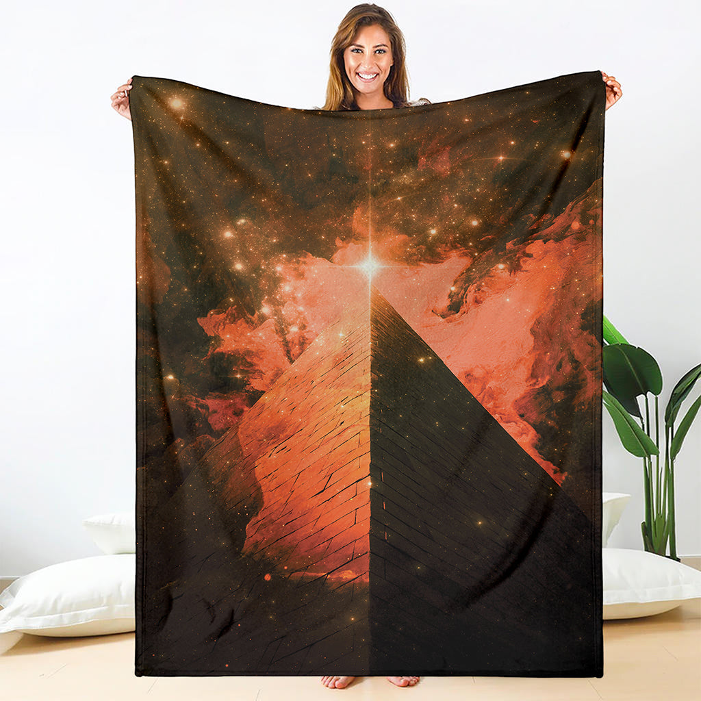 Galaxy Pyramid Print Blanket