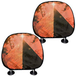 Galaxy Pyramid Print Car Headrest Covers