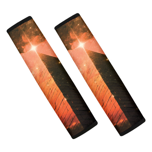 Galaxy Pyramid Print Car Seat Belt Covers