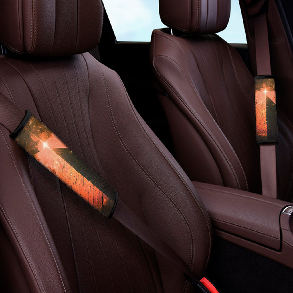 Galaxy Pyramid Print Car Seat Belt Covers