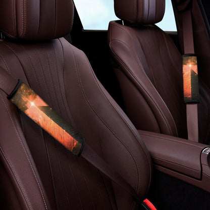 Galaxy Pyramid Print Car Seat Belt Covers