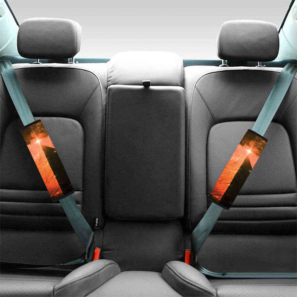 Galaxy Pyramid Print Car Seat Belt Covers