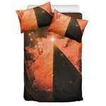 Galaxy Pyramid Print Duvet Cover Bedding Set