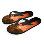 Galaxy Pyramid Print Flip Flops