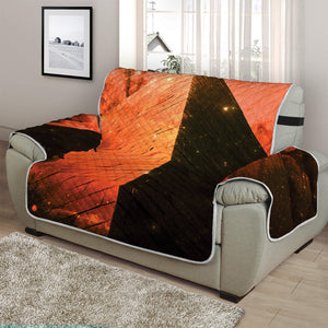 Galaxy Pyramid Print Half Sofa Protector