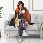 Galaxy Pyramid Print Hooded Blanket
