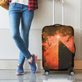 Galaxy Pyramid Print Luggage Cover