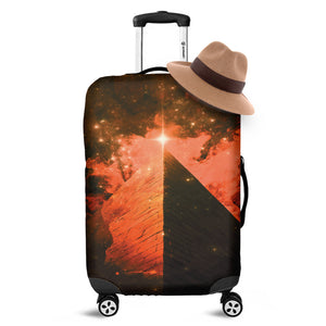 Galaxy Pyramid Print Luggage Cover