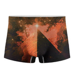 Galaxy Pyramid Print Men's Boxer Briefs