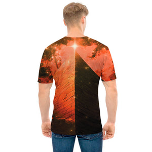 Galaxy Pyramid Print Men's T-Shirt