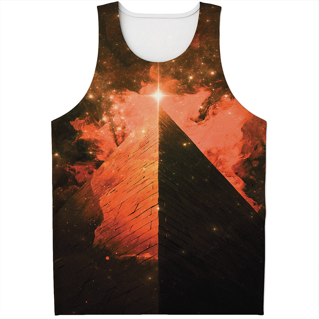 Galaxy Pyramid Print Men's Tank Top