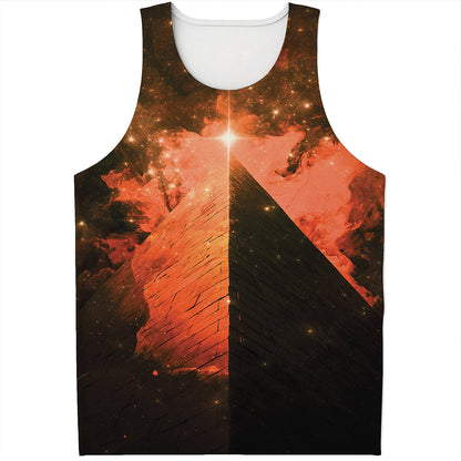 Galaxy Pyramid Print Men's Tank Top