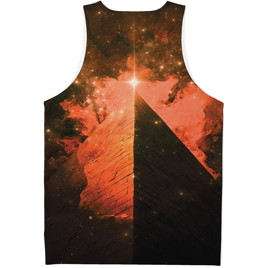 Galaxy Pyramid Print Men's Tank Top