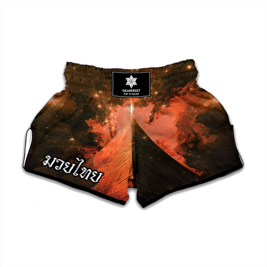 Galaxy Pyramid Print Muay Thai Boxing Shorts