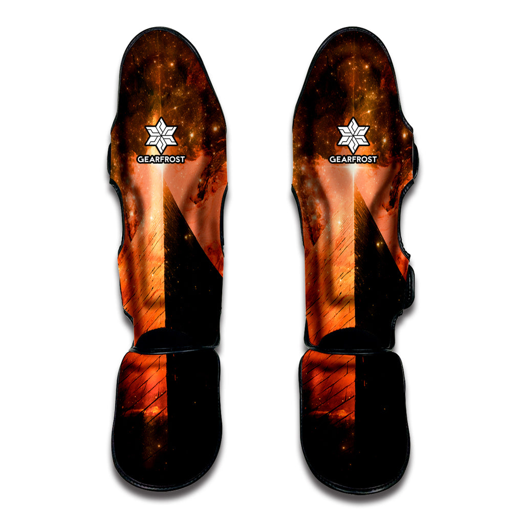 Galaxy Pyramid Print Muay Thai Shin Guard