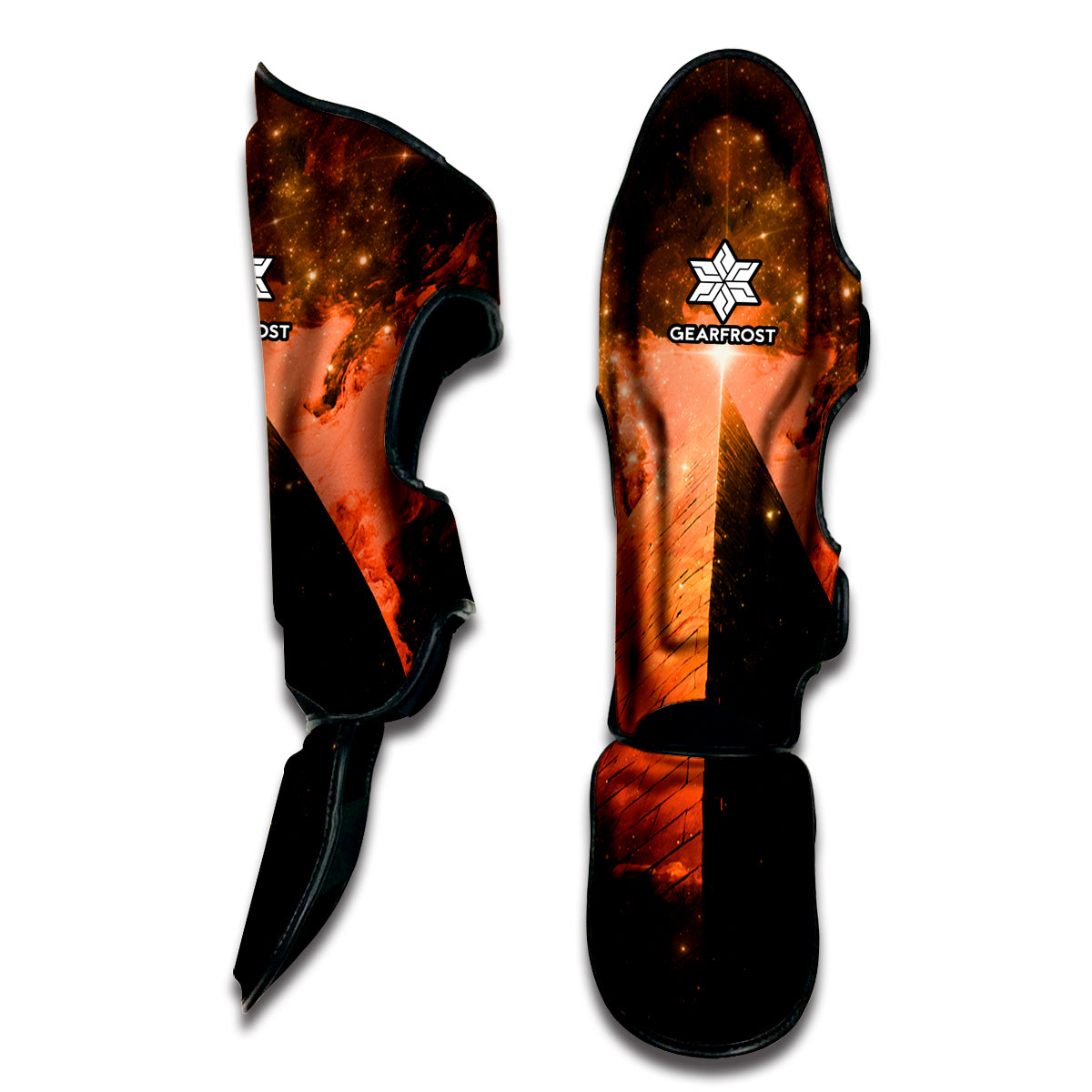 Galaxy Pyramid Print Muay Thai Shin Guard