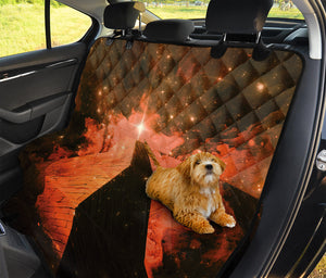 Galaxy Pyramid Print Pet Car Back Seat Cover