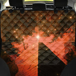 Galaxy Pyramid Print Pet Car Back Seat Cover