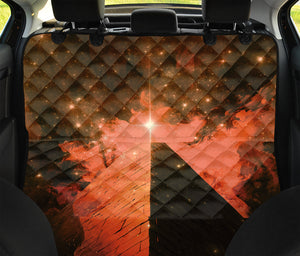 Galaxy Pyramid Print Pet Car Back Seat Cover