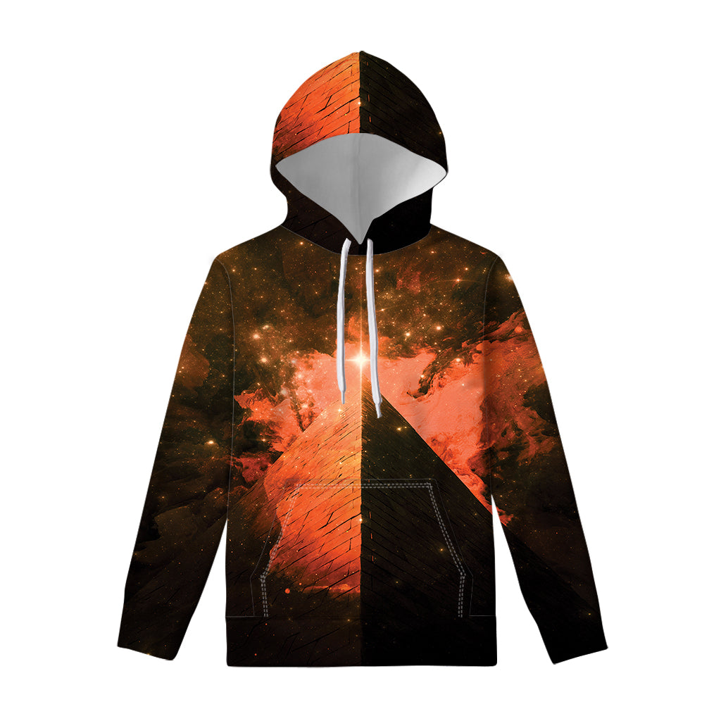 Galaxy Pyramid Print Pullover Hoodie