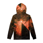 Galaxy Pyramid Print Pullover Hoodie