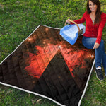 Galaxy Pyramid Print Quilt