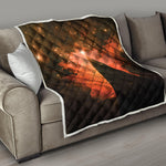 Galaxy Pyramid Print Quilt